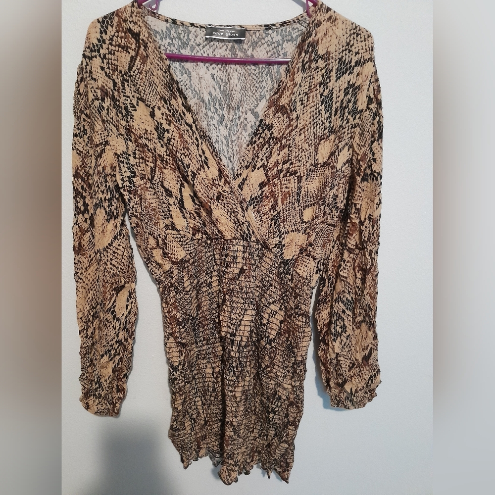 Blush Animal Print Top